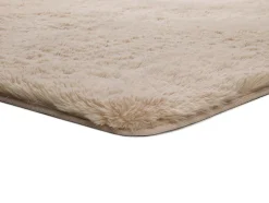 Tapis intérieur ATTICGO beige rectangulaire shaggy uni 140x200 cm ALPACA