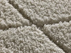 Tapis intérieur ATTICGO blanc rectangulaire shaggy 120x170 cm ATESA