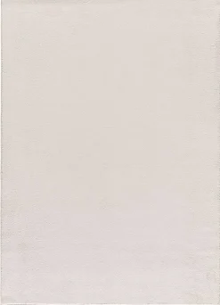 Tapis intérieur ATTICGO blanc rectangulaire uni 80x150 cm CORALINE