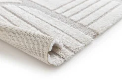Tapis intérieur ATTICGO blanc rectangulaire scandinave 120x170 cm SNOWY