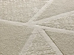 Tapis intérieur ATTICGO blanc rectangulaire géométrique 80x150 cm SENSATION