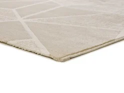 Tapis intérieur ATTICGO blanc rectangulaire géométrique 80x150 cm SENSATION
