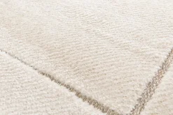 Tapis intérieur ATTICGO blanc rectangulaire scandinave avec relief 80x150 cm DIENA