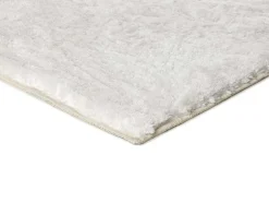 Tapis intérieur ATTICGO blanc rectangulaire shaggy uni 80x150 cm ROMA