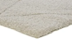 Tapis intérieur ATTICGO blanc rectangulaire shaggy 60x120 cm ATESA