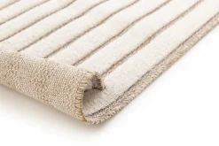 Tapis intérieur ATTICGO blanc rectangulaire scandinave avec relief 120x170 cm DIENA
