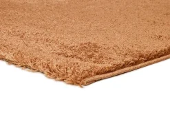 Tapis intérieur ATTICGO camel rectangulaire shaggy uni 160x230 cm ATLAS