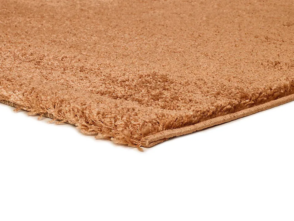Tapis intérieur ATTICGO camel rectangulaire shaggy uni 160x230 cm ATLAS