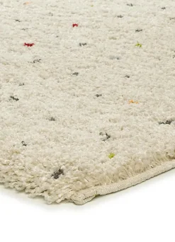 Tapis intérieur ATTICGO crème / multicolore rectangulaire shaggy moderne 120x180 cm LUSH
