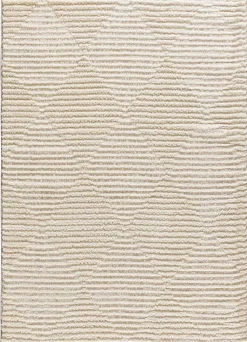 Tapis intérieur ATTICGO crème rectangulaire scandinave 140x200 cm LIMA
