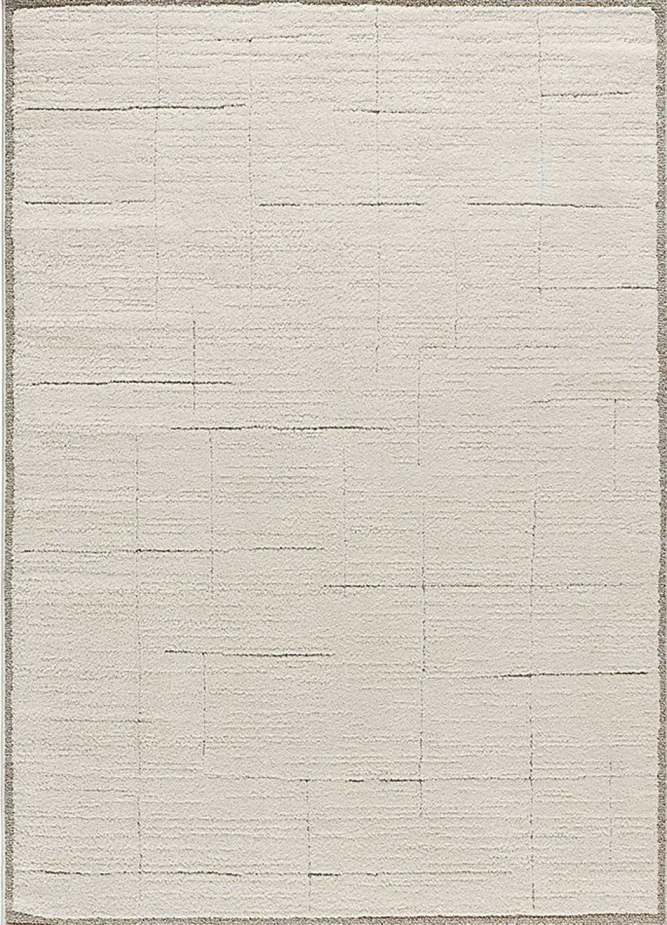 Tapis intérieur ATTICGO crème rectangulaire scandinave 160x230 cm CANDELA