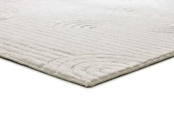 Tapis intérieur ATTICGO crème rectangulaire géometrique avec relief 160x230 cm ESTILO