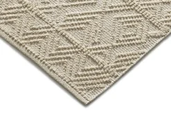 Tapis intérieur ATTICGO crème rectangulaire ethnique avec relief 120x170 cm PAMUK