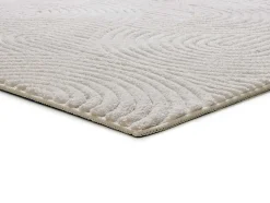 Tapis intérieur ATTICGO crème rectangulaire géometrique avec relief 160x230 cm ESTILO