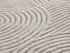 Tapis intérieur ATTICGO crème rectangulaire géometrique avec relief 160x230 cm ESTILO