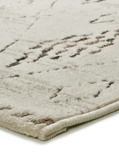 Tapis intérieur ATTICGO crème / marron rectangulaire ethnique 133x190 cm CERES
