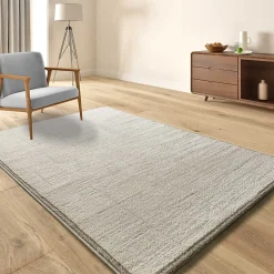 Tapis intérieur ATTICGO crème rectangulaire scandinave 80x150 cm CANDELA