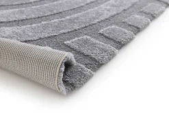 Tapis intérieur ATTICGO gris rectangulaire scandinave 160x230 cm SNOWY