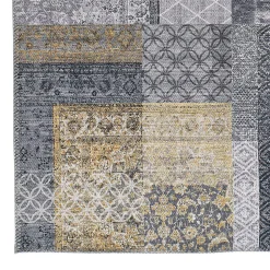 Tapis intérieur ATTICGO gris rectangulaire abstrait 140x200 cm NEILA