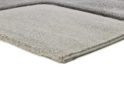 Tapis intérieur ATTICGO gris rectangulaire abstrait 140x200 cm MEDEL