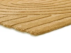 Tapis intérieur ATTICGO moutarde rectangulaire scandinave 80x150 cm SNOWY