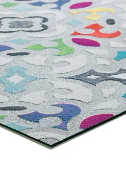 Tapis intérieur ATTICGO multicolore rectangulaire dessins colorés 52x100 cm RICCI