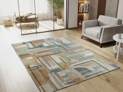 Tapis intérieur ATTICGO multicolore rectangulaire géométrique 160x230 cm BLEIK