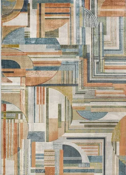 Tapis intérieur ATTICGO multicolore rectangulaire géométrique 160x230 cm BLEIK