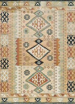 Tapis intérieur ATTICGO multicolore rectangulaire éthnique 95x140 cm ANTALIA