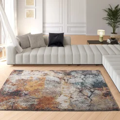 Tapis intérieur ATTICGO multicolore rectangulaire abstrait 120x170 cm PARMA