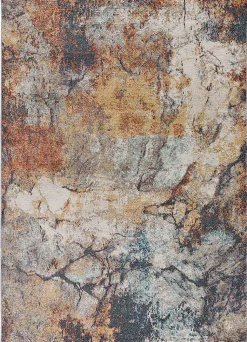 Tapis intérieur ATTICGO multicolore rectangulaire abstrait 120x170 cm PARMA