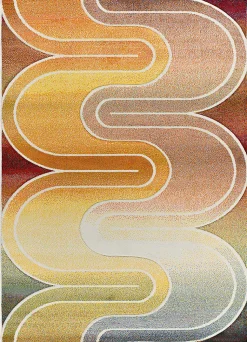 Tapis intérieur ATTICGO multicolore rectangulaire géométrique 120x170 cm SYBIL