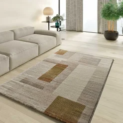 Tapis intérieur ATTICGO multicolore rectangulaire géométrique 140x200 cm MELFI