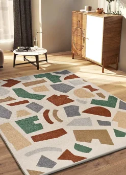 Tapis intérieur ATTICGO multicolore rectangulaire géométrique 200x290 cm BERUTI