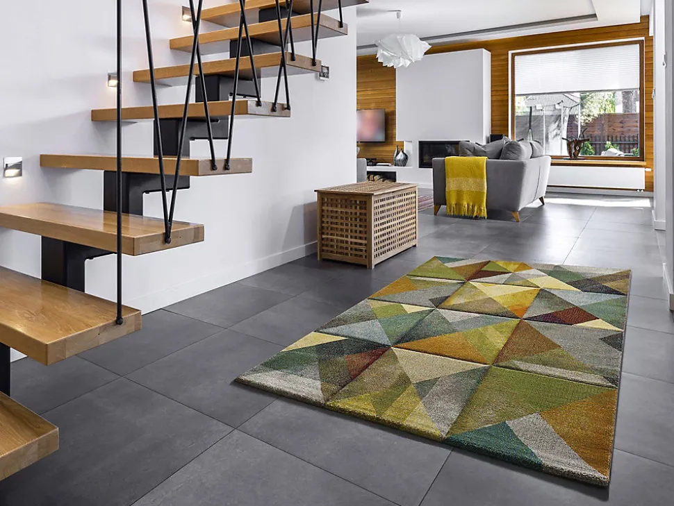 Tapis intérieur ATTICGO multicolore rectangulaire géométrique 120x170 cm MATRIX