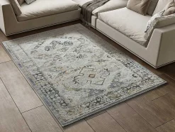Tapis intérieur ATTICGO multicolore rectangulaire vintage 115x170 cm SPRINGS