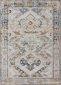 Tapis intérieur ATTICGO multicolore rectangulaire vintage 115x170 cm SPRINGS