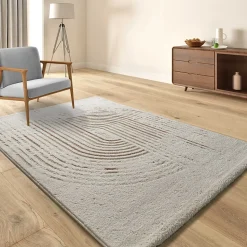 Tapis intérieur ATTICGO multicolore rectangulaire scandinave 80x150 cm CANDELA