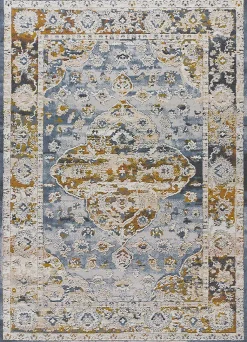 Tapis intérieur ATTICGO multicolore rectangulaire vintage 77x150 cm SPRINGS