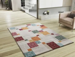 Tapis intérieur ATTICGO multicolore rectangulaire géométrique 160x230 cm EIDER