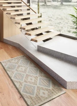 Tapis intérieur ATTICGO multicolore rectangulaire géométrique 80x200 cm SIROCO