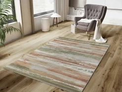 Tapis intérieur ATTICGO multicolore rectangulaire géométrique 135x195 cm BLEIK
