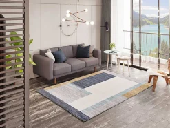 Tapis intérieur ATTICGO multicolore rectangulaire géometrique 140x200 cm CLASS
