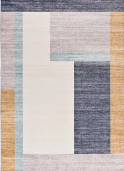 Tapis intérieur ATTICGO multicolore rectangulaire géometrique 140x200 cm CLASS