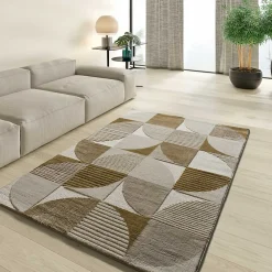 Tapis intérieur ATTICGO multicolore rectangulaire géométrique 140x200 cm MELFI