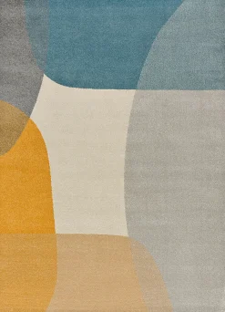 Tapis intérieur ATTICGO multicolore rectangulaire géométrique 80x150 cm MONIC