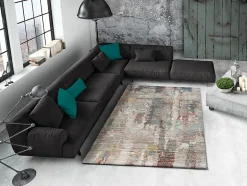 Tapis intérieur ATTICGO multicolore rectangulaire abstrait 160x230 cm AMIRA