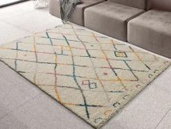 Tapis intérieur ATTICGO multicolore rectangulaire berbère 160x230 cm ULAI
