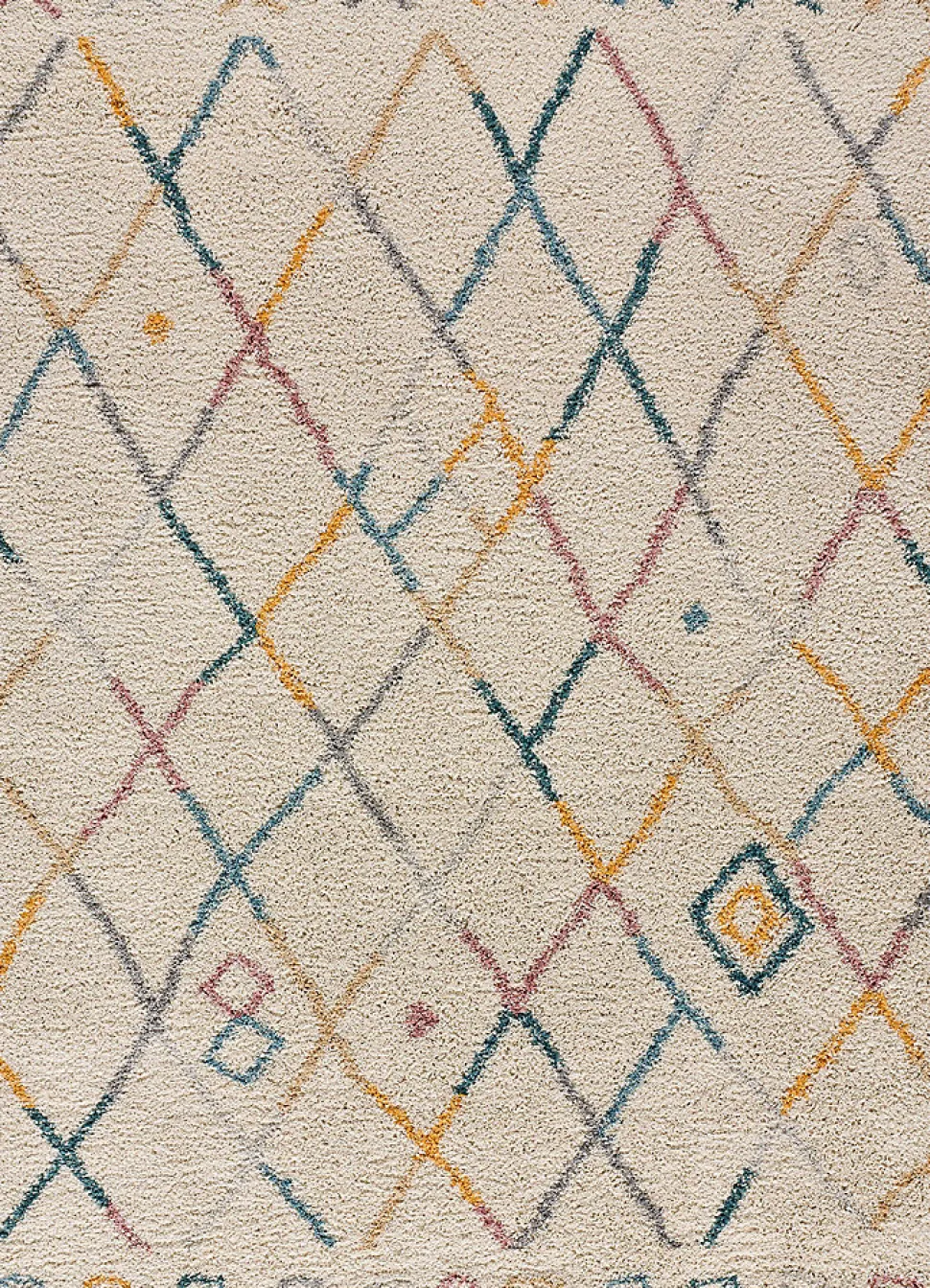 Tapis intérieur ATTICGO multicolore rectangulaire berbère 160x230 cm ULAI