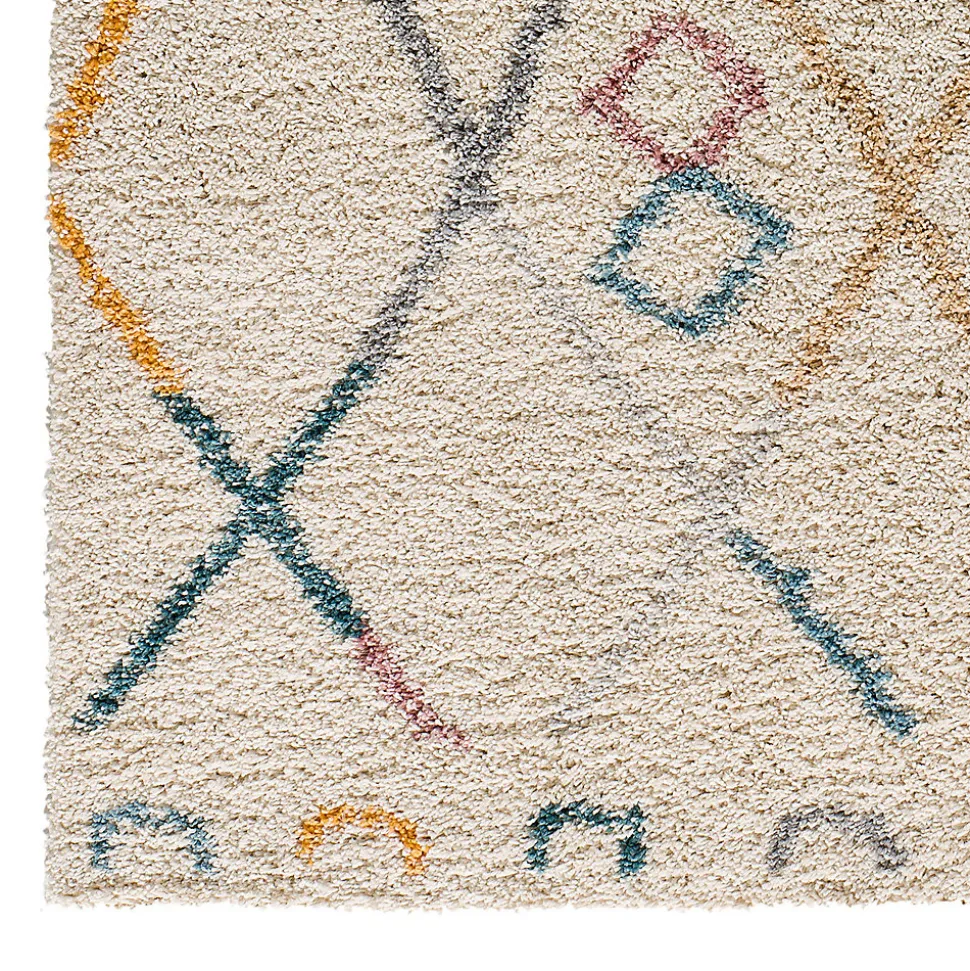 Tapis intérieur ATTICGO multicolore rectangulaire berbère 160x230 cm ULAI
